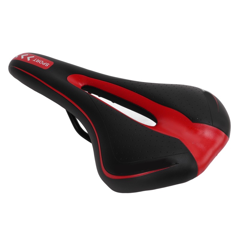 Bike Saddle Steel Adjustable Shock Resistant Hollow Mountain Bike Seat