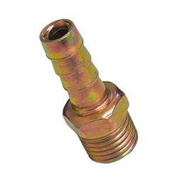 Dapetz ® Brass 1/4" BSP to 8mm Male Barb Hose Tail Fitting Fuel Air Gas Water Hose Oil