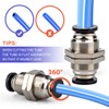 Bwintech 5 Pcs 8mm Bulkhead Union x 8mm Tube OD