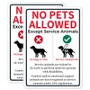PreZiouz 2 Pack Metal No Pets Sign, 10" x 14"