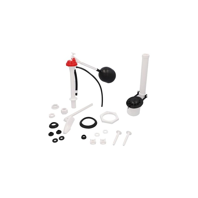 DICA, Juego Completo de Accesorios para W.C, Material Plastico, Hule,
