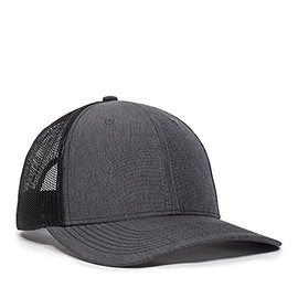 Outdoor Cap OC771V, LN Heathered Charcoal/Black, One Size Fits Most