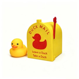 Magnetic Cruise Duck Mailbox–Wall Mounted Small Mailbox for Cruise Door Decorations,Solid Hold,3D Printed Duck Mailbox for Cruise Door Refrigerator,Duck Hiding Game, Cruise Gift for Travelers