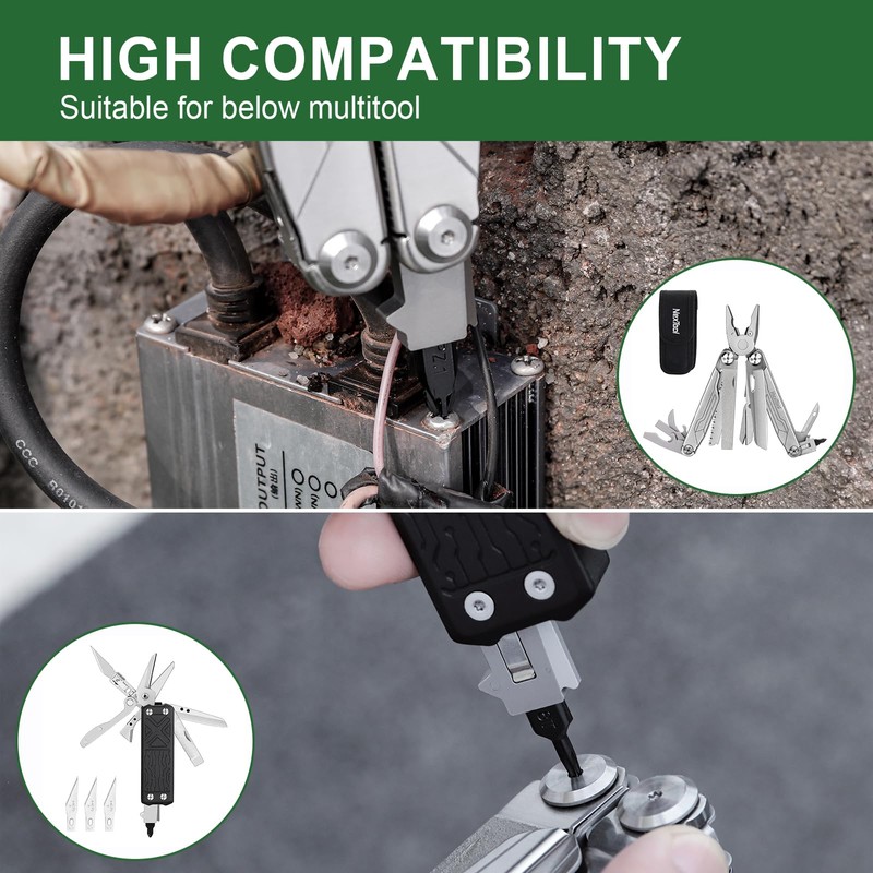NexTool, Bit Kit, 10 Double-Ended Screwdriver Bit Set for Multi-Tools,