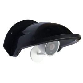 Universal Sun Rain Shade Camera Cover Shield for Nest/Ring/Arlo/Dome/Bullet Outdoor Camera - BLACK (1)