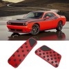 2PCS Accelerator Brake Pedals Anti Slip Foot Rest Plate Replacement