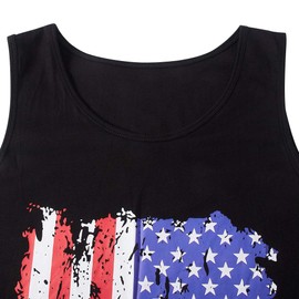 Idgreatim Mens Tank Top Tees Cute Fitness Workout Sleeveless Tops Cool Running T Shirts for Beach Holiday L