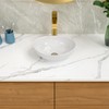 Lordear Oval Vessel Sink 16"x13" Bathroom Vessel Sink Modern Egg