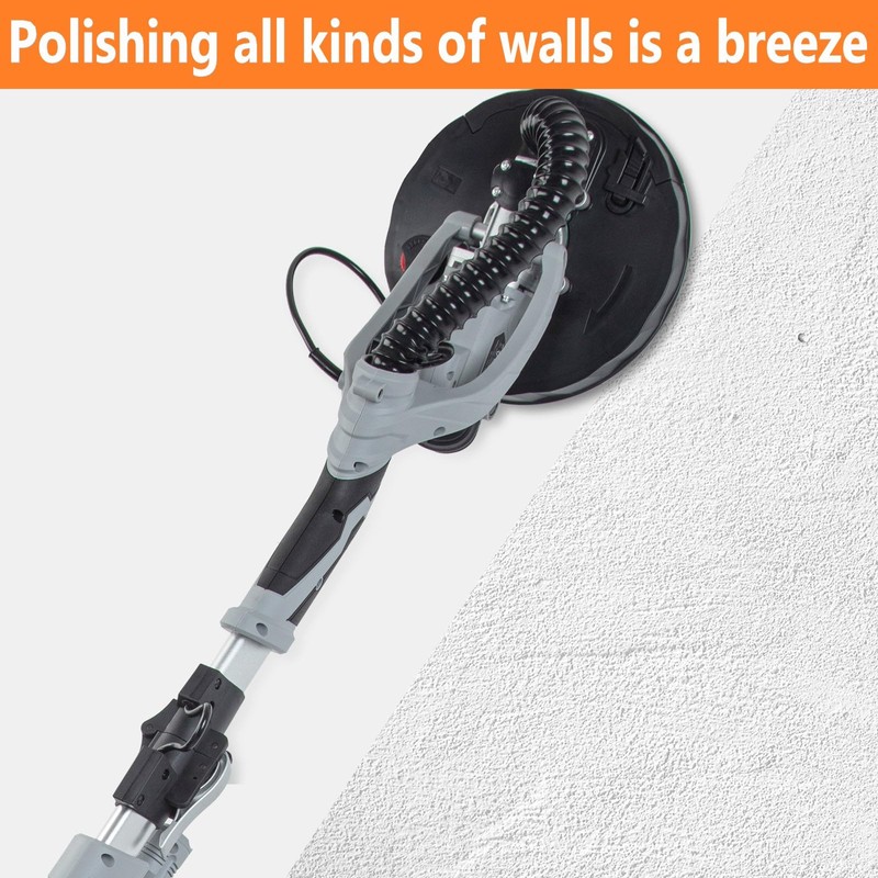 Drywall Sander, Drywall Tools with Vacuum, 710W Electric Motor Sander