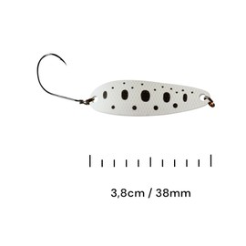 SEABUZZ Mini Bass & Trout Spoon Blaze 3.5 g 38 mm Trout Bait & Bass Bait with Fishing Hook - Blinker Trout & Predator Fishing Bait - Sports Fishing Bait - Artificial Bait - Wobbler - Fishing