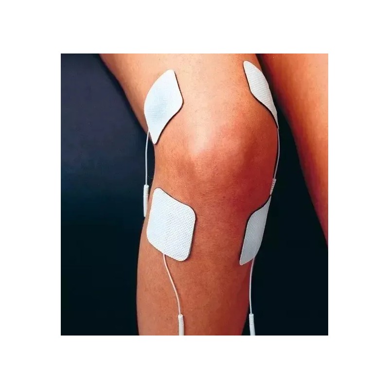 10 Electrodos Para Electroestimulador Tens De 5x5cm Alta Duración