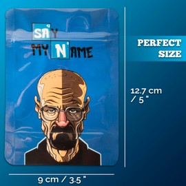 100 Cali Packs 3.5G Bag | Pouch - Small Resealable Smell Proof Mylar Bag | Zip Bag Cali | Baggies Bags