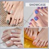 150 Stück Polygel Nagelformen für Zehen, Lange fußnägel zum aufkleben