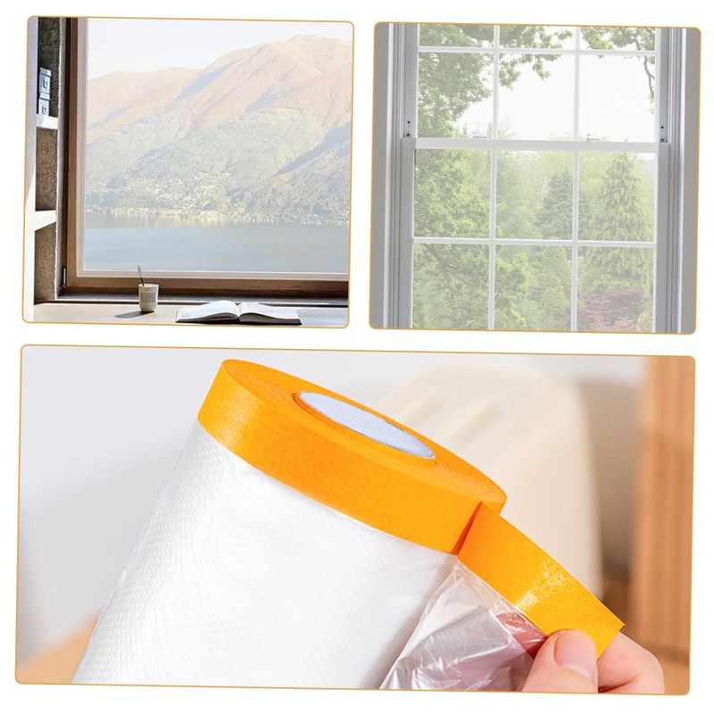 Gadpiparty Window Insulation Film 2 Rolls Draft Stopper Frosted Sticker
