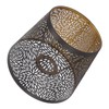 Lampshade, Black E26-E27 Metal Lampshade Cover Iron with Inner Gold