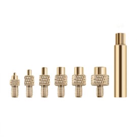 FYSETC Prusa i3 MK3S+ MK4 Heat-Set Insert Tips 6PCS + Soldering Adapter for 3D Filament Printed Parts for M2(M2.5) M3 M4 M5 M6 M8 Threaded Inserts Compatible 936 T18 ST FX888D FX600 Soldering Iron