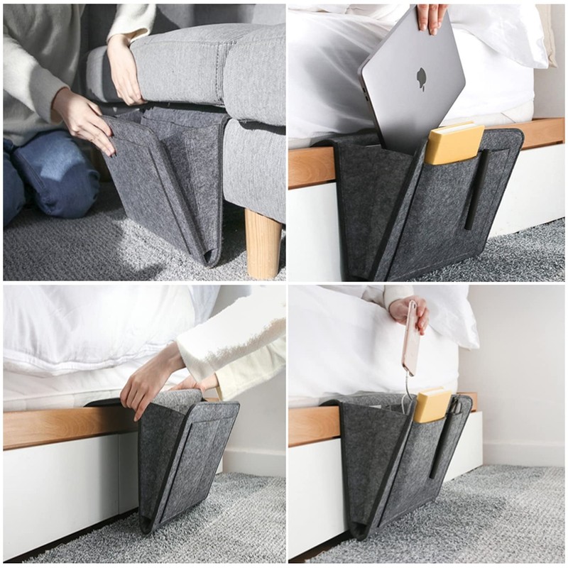 Amdonalo Bedside Organiser Bedside Pocket Bed Pocket Sofa Bedside Felt