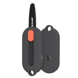 SAFEX T130-ST Cutter, For Cardboard, Stainless Steel Blade, Fluorine Coding, Prevents Adhesion Failure, Adjustable Edge Length, For Left or Right Hand (BLACK)
