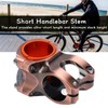 Mountain Bike Short Handlebar Stem 0 Degree Hollow Aluminum Alloy