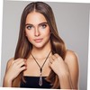 IWOWHERO Crystal Necklace for Women Energy Column Pendant Necklace Fashion