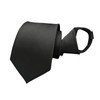 NECOTIA Brand, One-Touch Attachment Necktie, Matte Black, Plain (2.0 inches