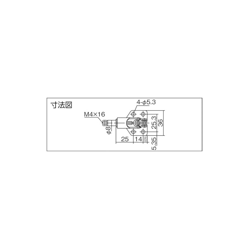 育良精機 ISK-060 トグルクランプ