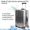 Linpr Transparent PVC Suitcase Protector, No Disassembly Required Clear Luggage