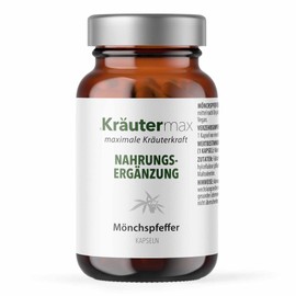 Kräutermax Monk's Pepper Capsules 10 mg High Dose Agnus Castus Extract Vegan Pack of 90
