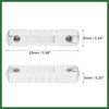 Motoforti 100 Pcs White 8A Car Fuse Tube Universal 25x6x5mm