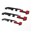 3pack 2019-2025 AT4 Emblems Sierra 3D Badge NamePlate Decal with