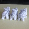 HLbshi Hand Carved Gemstone Crystal Bear Figurine Animal Statue Carving