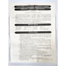 Columbus Electric Heat / Cool Wall Thermostat 24V Mechanical