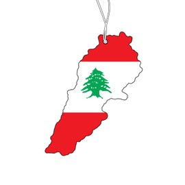 CME.Promo CME.Promo 2x Libanon Flagge Duftbaum Auto, Auto Duftspender, Duftbaum Auto tuning, car air freshener, Duftanh?nger Auto, Duftbaum Set Auto
