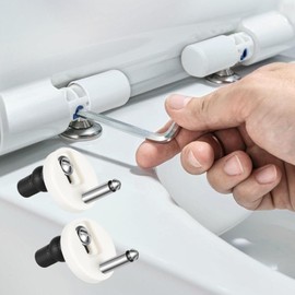 Quick Release Toilet Seat Fixings Universal Toilet Seat Fixings Toilet Seat Hinges Easy Installation and Fixtures Quick Release Toilet Seat Fittings for WC Toilet Blind Holes