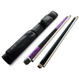 Combo Deal! Champion Purple Pool cue 11.75mm, ST Pool cue 13mm, 2X2 Case Set, A Champion Glove, Aim Trainer (Purple Pool cue 11.75mm, ST Grey cue 13mm, Purple cue 18oz, ST cue 21oz)