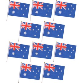 ND-0376-R02-AU-10 Japanese American Mini Flag Sports Games, Support Ceremonies, Holidays, Approx. 11.8 inches (30 cm) Stick, Polyester, Sports, Cultural Festivals, Decoration, Outdoors, Handheld