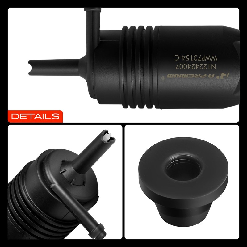 A-Premium Rear Windshield Washer Pump Compatible with Buick Envision 2016