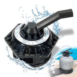 loosoo 272531 Hi-Flow 6-way Multiport Top Valve Compatible with Pentair Sand Dollar Pool and Spa Sand Filters, 1-1/2 inch Clamp Style Valve, Replace 262504 262505 262506