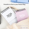 Mini Desk Calendar 2026-2027, January 2026 until July 2027, 19