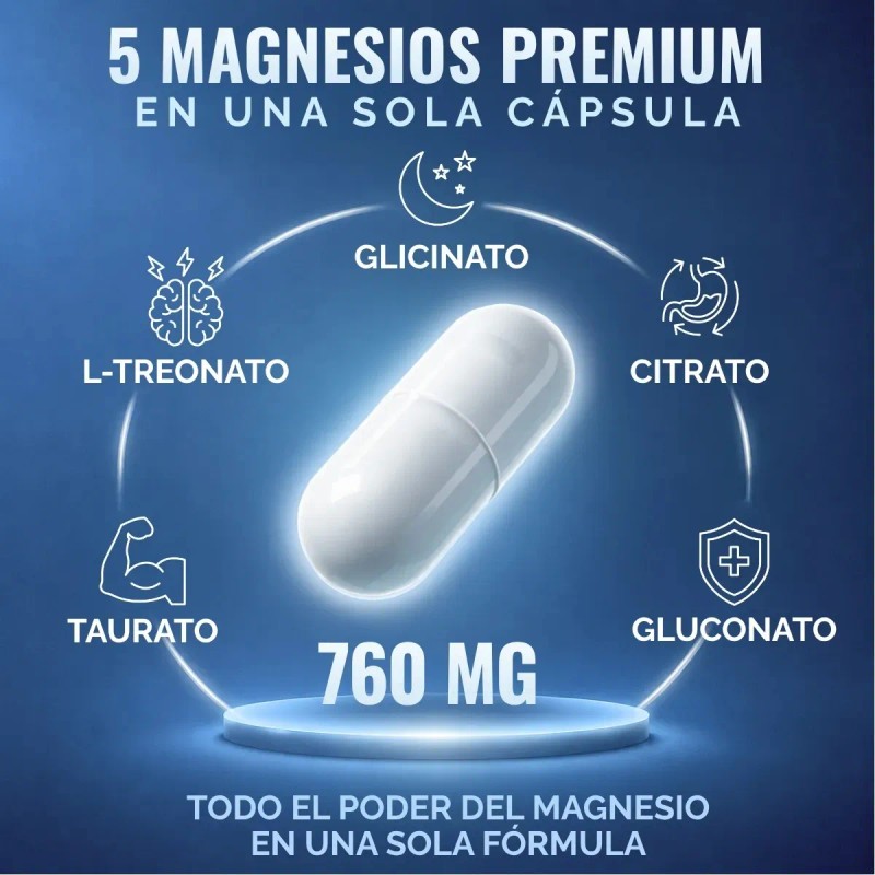 Oby Magnesio Complex Citrato Glicinatotreonato 180capsulas