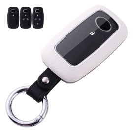 Key Case for Toyota Daihatsu Smart Key Case Key Cover PC Material Toyota Daihatsu Special Design F 1/2/3/4/Button Key Holder for Toyota Dedicated Daihatsu Rocky/Toyota Rise/New Taft TAFT etc, white