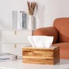 CATORY Tissue Box Cover, Acacia Wood Tissue Box Cover Rectangle,
