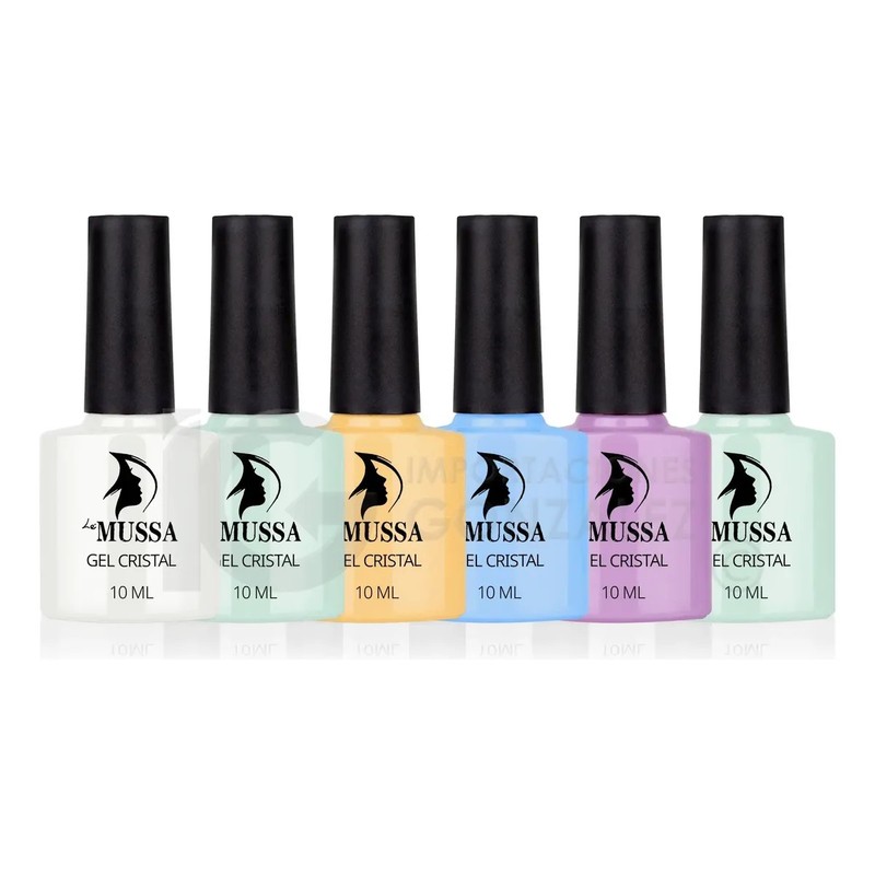 Gama De Gel Mussa Efecto Reflectivo 6 Esmaltes Para Uñas