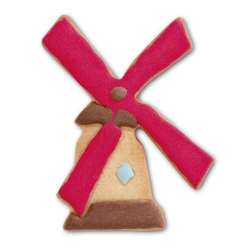 Staedter Windmill Shape Cookie Cutter, Stainless Steel Silver, 30 x