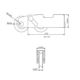 Sliding Patio Door Tandem Roller Assembly,1-1/4 Inch Steel Ball Wheel Bearing, 2 Pack | 24hr SLIDING DOOR REPAIR