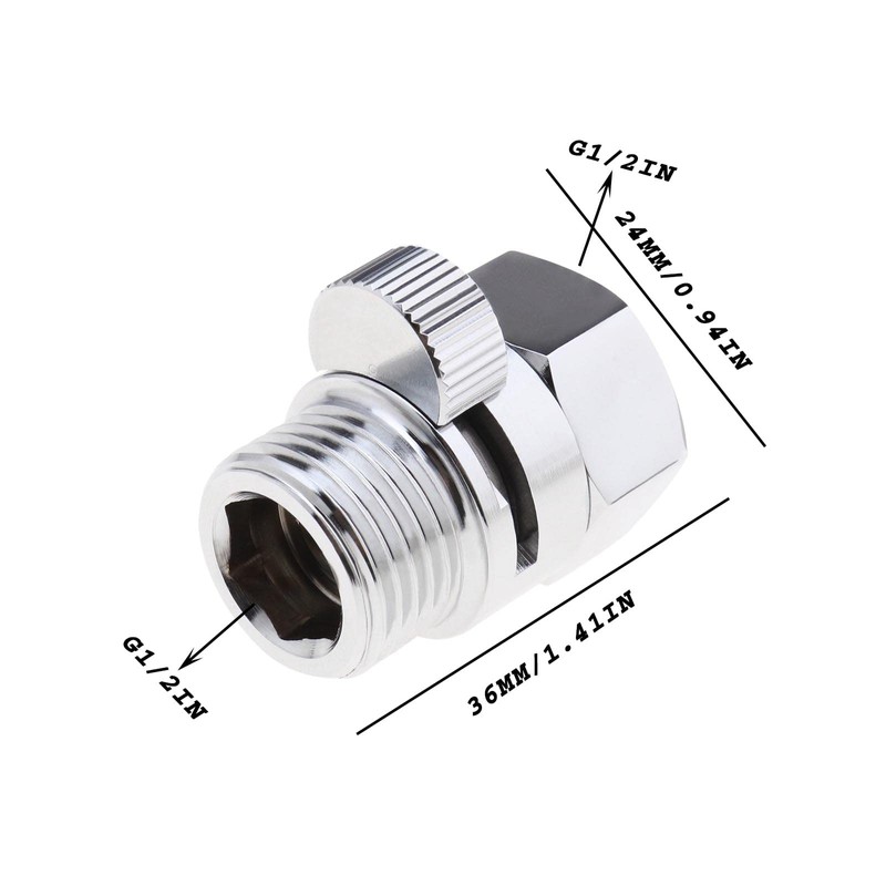 VGOL Shut-off Valve 1/2 Brass Shower Head Valve Water-Saving Valve