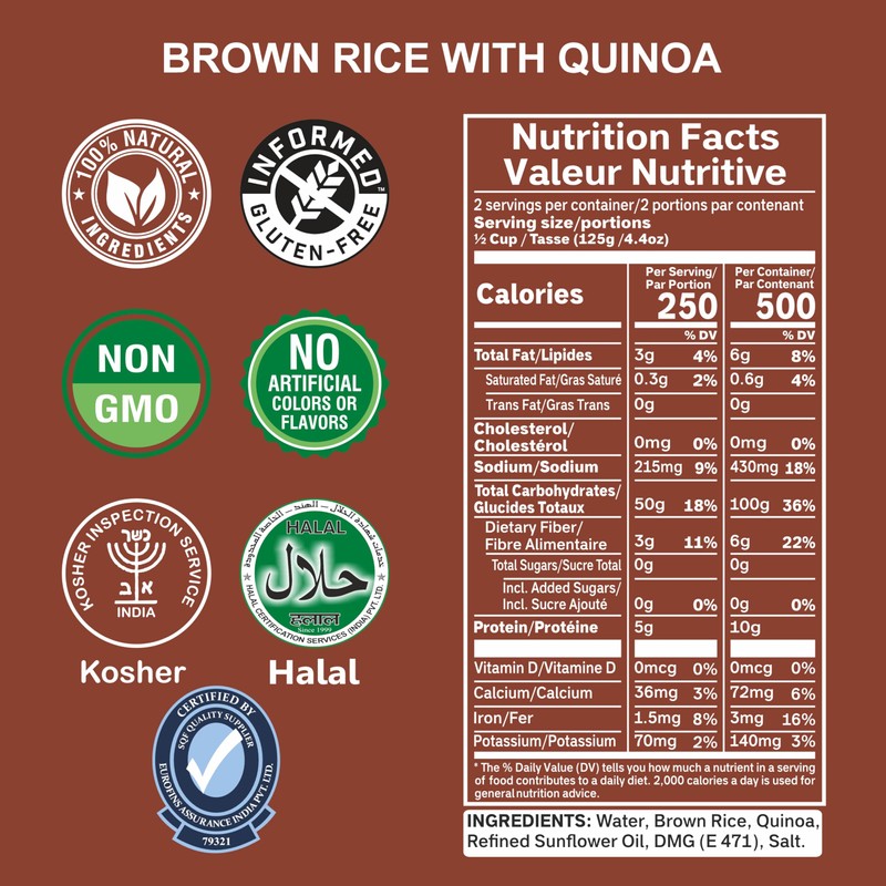 Eat Regal Ready to Eat Brown Rice with Quinoa Pack