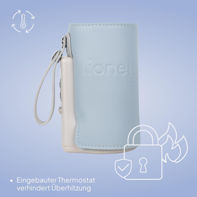 LIONELO Thermup Go Plus Portable Baby Bottle Warmer, Keeps Liquids