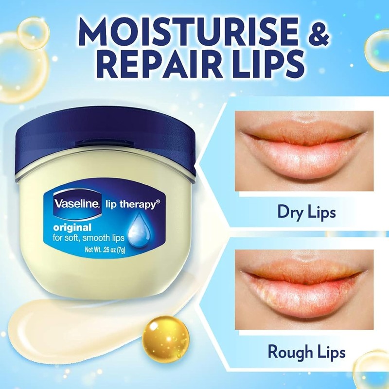 Vaseline Lip Therapy Original, .25 oz (Pack of 4)