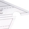 Sewing Wedge Ruler 60 Degree and 120 Degree Acrylic Transparent